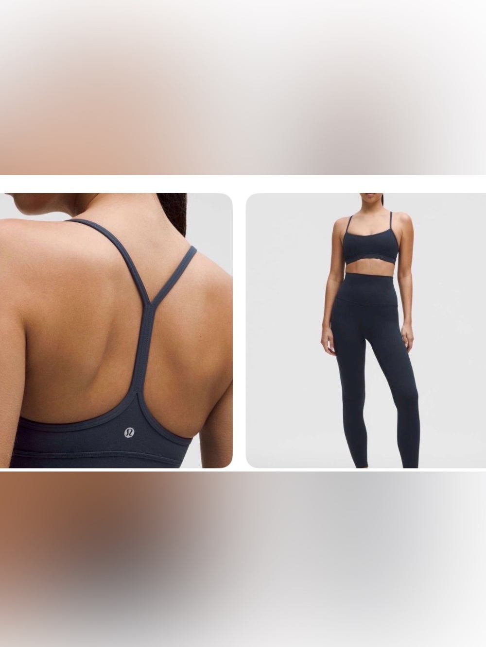 NWT lululemon flow Y nulu bra true navy size 10